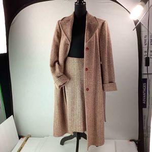 Vintage Wool UNITED COLORS BENETTON Made In ITALY SZ 46 44 M SKIRT SUIT 2 PC SET